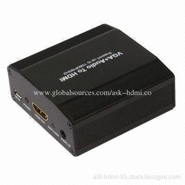 VGA + Audio to HDMI Converter, Adaptive PAL/NTSC Standard, Easy to Install
